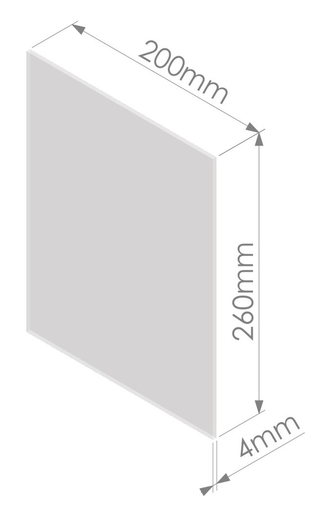 Glass 4x200x260