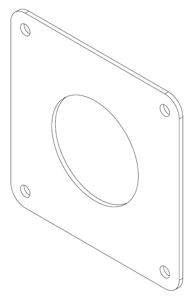 Plate for LED system switch 304