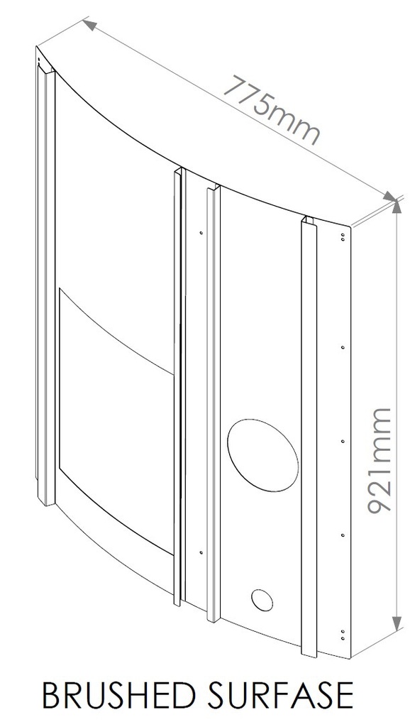 Front panel for heater Wellness Type MJ 921x797 430 GRID
