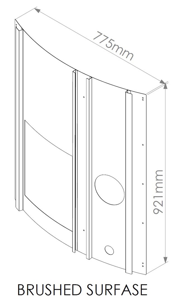 Priekinė skarda Wellness krosnelei Tipas MJ 921x797 430 GRID