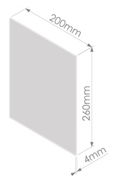 [183000002] Glass 4x200x260