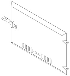 [311100001] Doors for heater Octa w/o glass 430