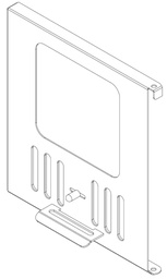 [311100011] Doors for heater Wellness with glass standard 304
