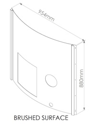 [314100006] Priekinė skarda Wellness krosnelei Tipas E 430 GRID
