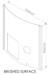 [314100008] Front panel for heater Wellness for hot tub Delux Type MM 430 GRID