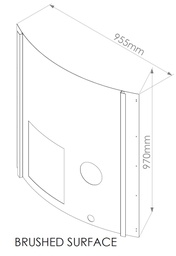 [314100009] Front panel for heater Wellness for hot tub Delux Type E 430 GRID