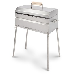 [491100002] Classic barbecue SSF 500x300x200 with legs and lid 430