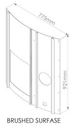 [314100018] Priekinė skarda Wellness krosnelei Tipas MJ 921x797 430 GRID