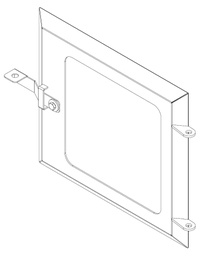 [311100044] Doors for heater Fire Block with glass 430